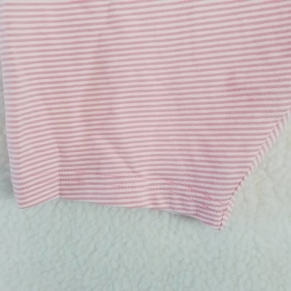Carter's Kid Cotton Shorts Girl's Size 14 In Pink White Stripes - Picture 6 of 10